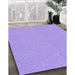 Patterned Purple Mimosa Purple Rug in Family Room, pat571pur