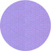 Square Patterned Purple Mimosa Purple Rug, pat571pur