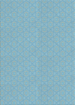 Patterned Blue Novelty Rug, pat571