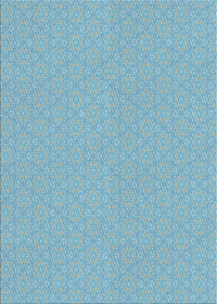 Machine Washable Transitional Blue Rug, wshpat571