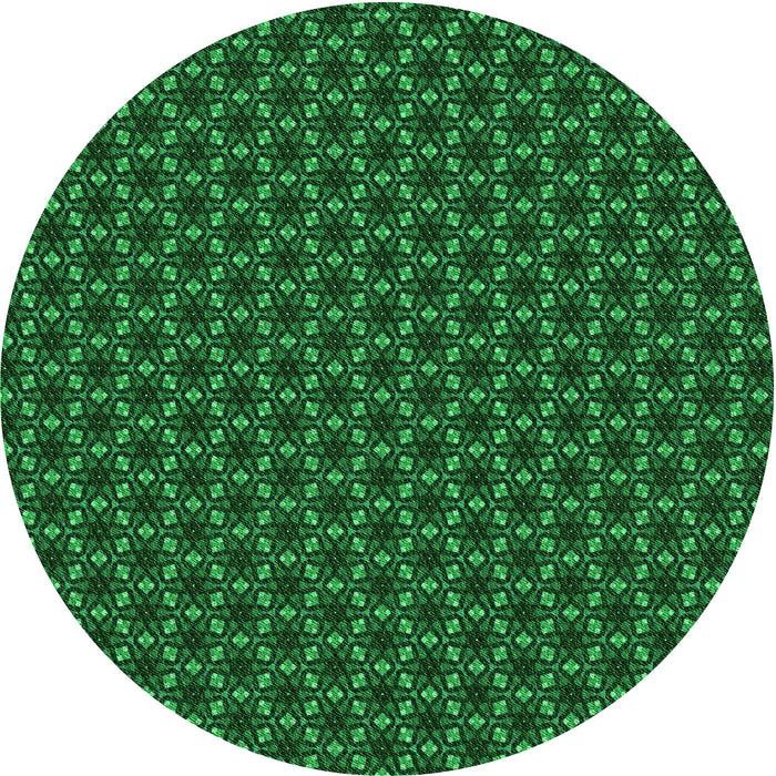 Square Patterned Deep Emerald Green Rug, pat572grn