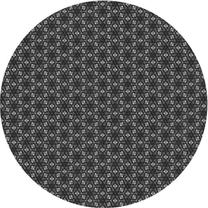 Square Machine Washable Transitional Charcoal Black Rug in a Living Room, wshpat572gry