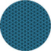 Square Patterned Deep Sky Blue Rug, pat572lblu