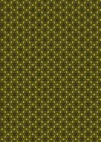 Machine Washable Transitional Dark Yellow Green Rug, wshpat572yw