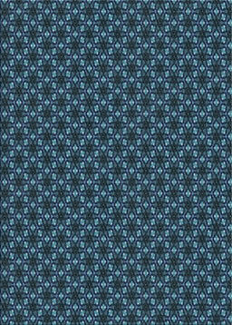 Patterned Deep-Sea Blue Novelty Rug, pat572