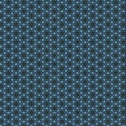 Square Patterned Deep-Sea Blue Novelty Rug, pat572