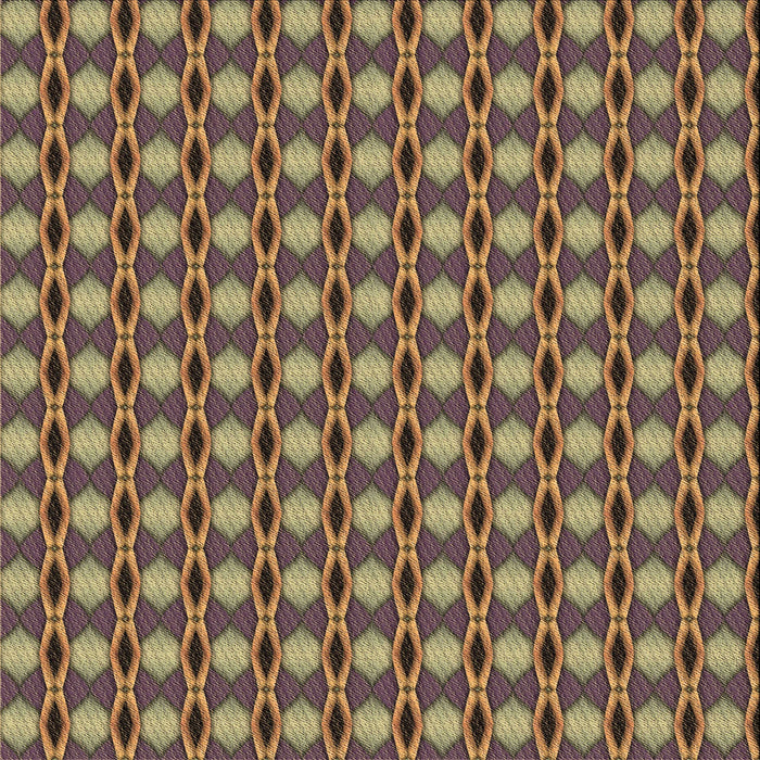 Round Patterned Peru Brown Rug, pat573brn