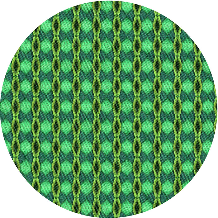 Square Patterned Forest Green Rug, pat573grn