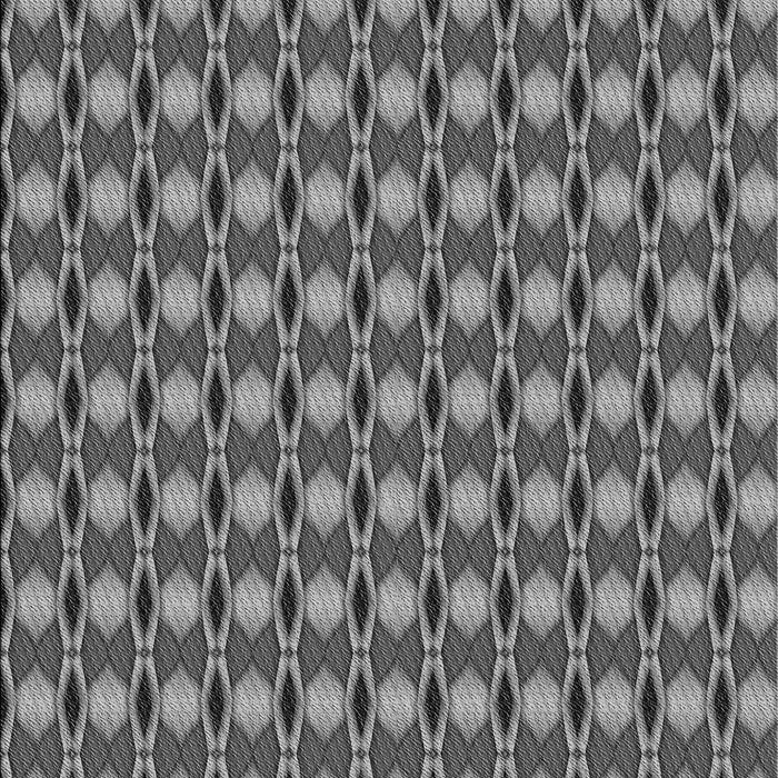 Patterned Black Rug, pat573gry