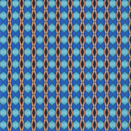 Square Patterned Blue Green Novelty Rug, pat573