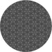 Square Patterned Dark Gray Black Rug, pat574gry