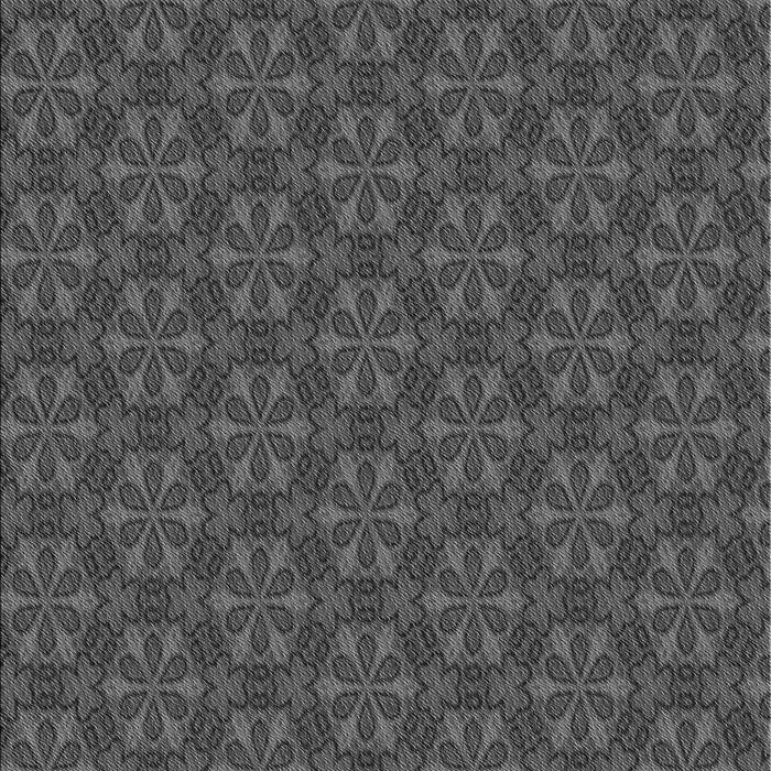 Patterned Dark Gray Black Rug, pat574gry