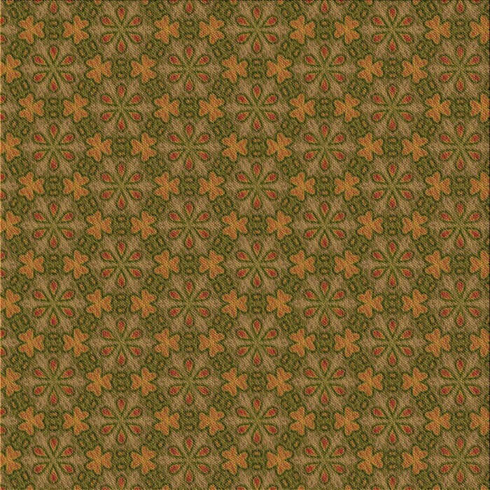 Round Patterned Dark Bronze Brown Rug, pat574org