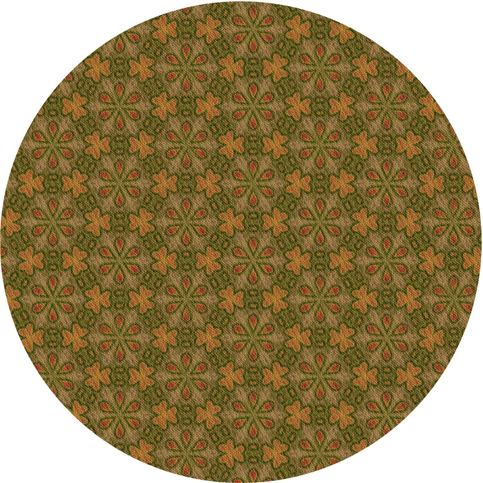 Square Patterned Dark Bronze Brown Rug, pat574org