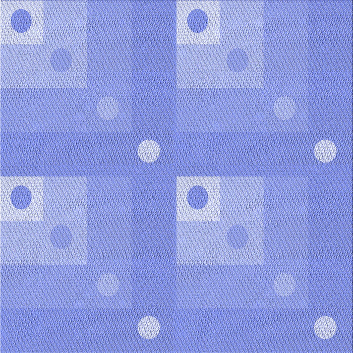 Round Patterned Sky Blue Rug, pat575blu