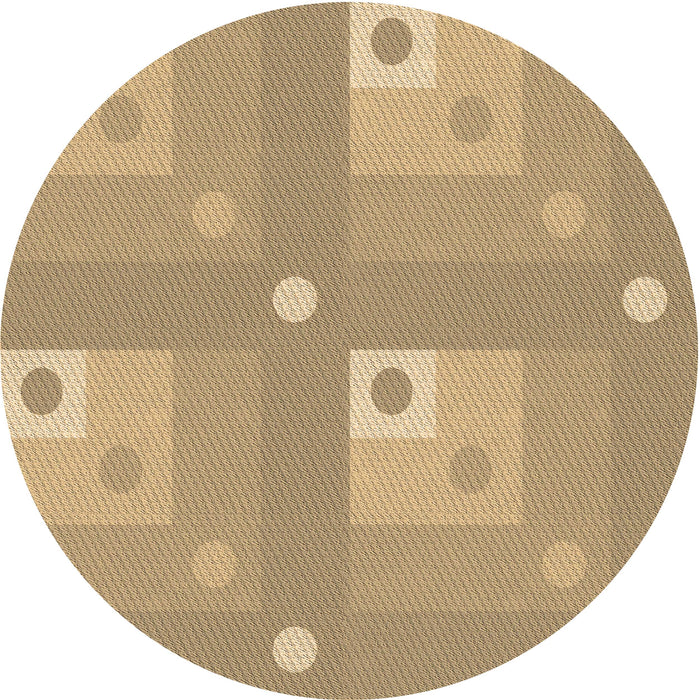 Square Machine Washable Transitional Yellow Orange Rug in a Living Room, wshpat575brn