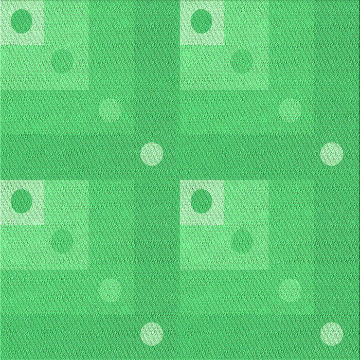 Round Patterned Neon Green Rug, pat575grn