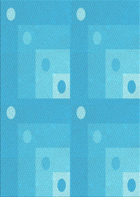 Machine Washable Transitional Bright Cyan Blue Rug, wshpat575lblu