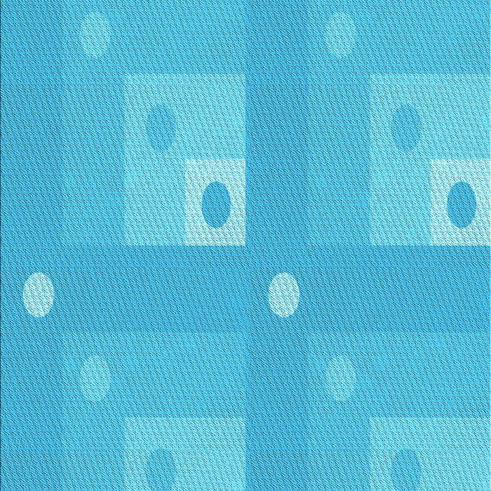 Machine Washable Transitional Bright Cyan Blue Rug, wshpat575lblu