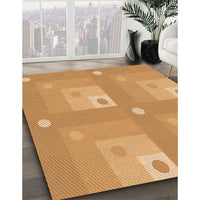 Patterned Orange Rug, pat575org