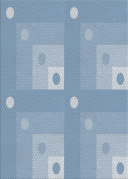 Patterned Jeans Blue Novelty Rug, pat575