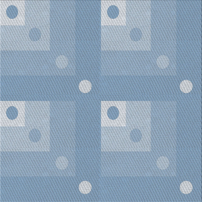 Sideview of Machine Washable Transitional Jeans Blue Rug, wshpat575