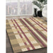 Machine Washable Transitional Petra Gold Brown Rug in a Family Room, wshpat576brn