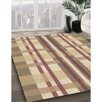 Patterned Petra Gold Brown Rug, pat576brn