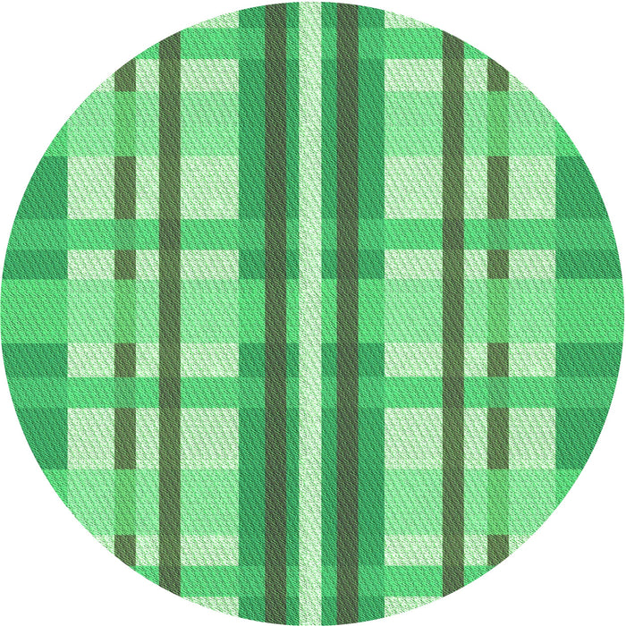 Square Machine Washable Transitional Jade Green Rug in a Living Room, wshpat576grn