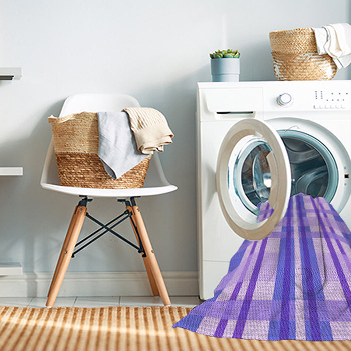Machine Washable Transitional Purple Rug in a Washing Machine, wshpat576pur