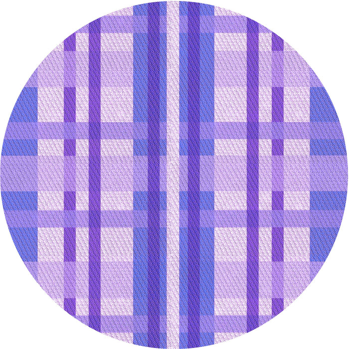 Square Patterned Purple Rug, pat576pur