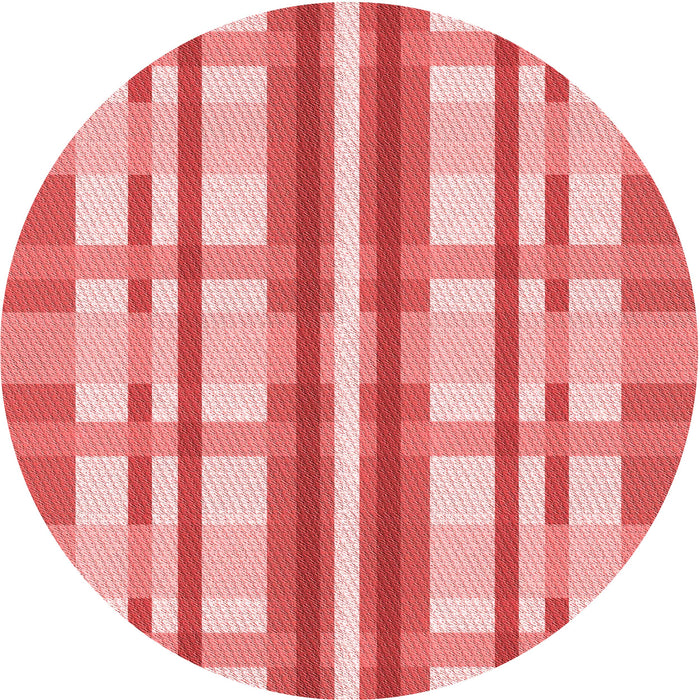 Square Patterned Pastel Pink Rug, pat576rd