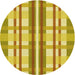 Square Patterned Bold Yellow Rug, pat576yw