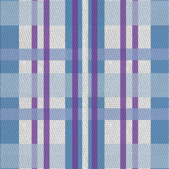 Patterned Slate Blue Novelty Rug, pat576