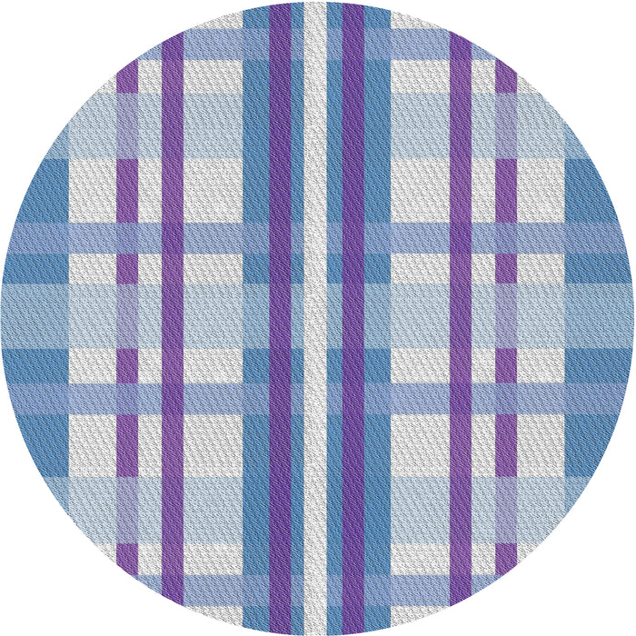 Square Machine Washable Transitional Slate Blue Rug, wshpat576