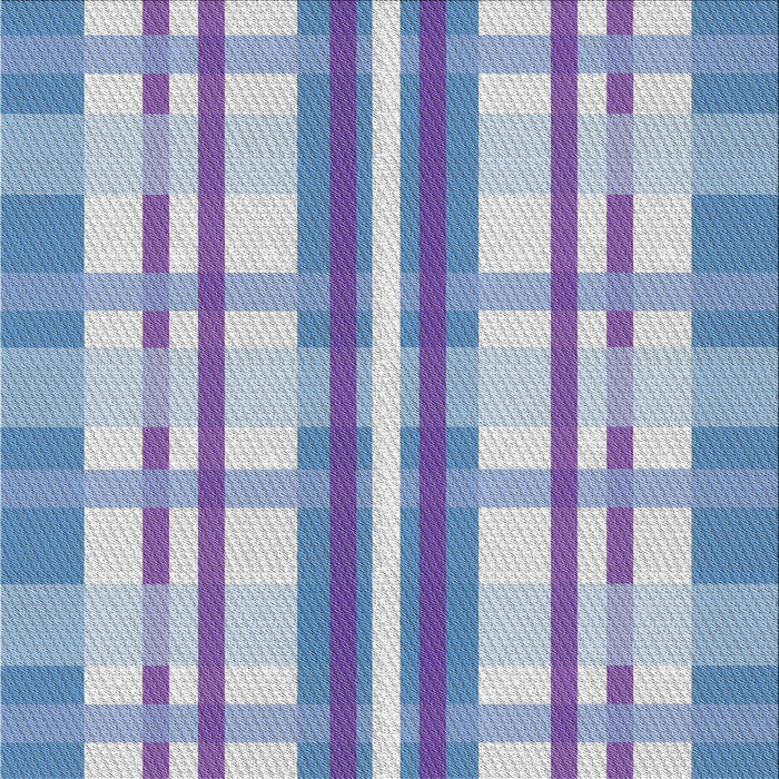 Square Patterned Slate Blue Novelty Rug, pat576