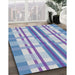 Machine Washable Transitional Slate Blue Rug in a Family Room, wshpat576