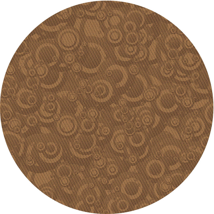 Square Machine Washable Transitional Saddle Brown Rug in a Living Room, wshpat577org