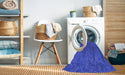 Machine Washable Transitional Blue Rug in a Washing Machine, wshpat577pur