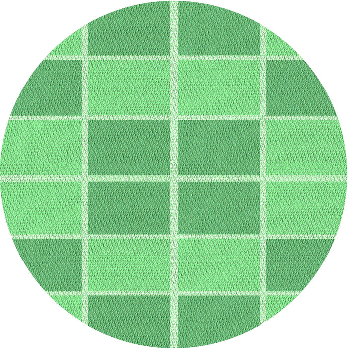 Square Patterned Jade Green Rug, pat578grn
