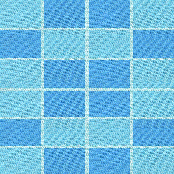 Round Machine Washable Transitional Deep Sky Blue Rug, wshpat578lblu