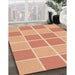 Machine Washable Transitional Bright Orange Rug in a Family Room, wshpat578org