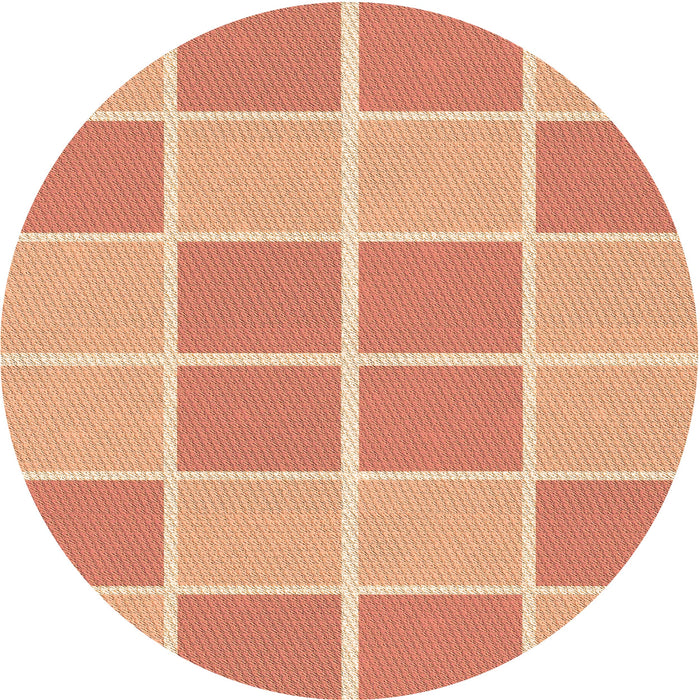 Square Machine Washable Transitional Bright Orange Rug in a Living Room, wshpat578org