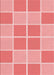 Machine Washable Transitional Pastel Pink Rug, wshpat578rd