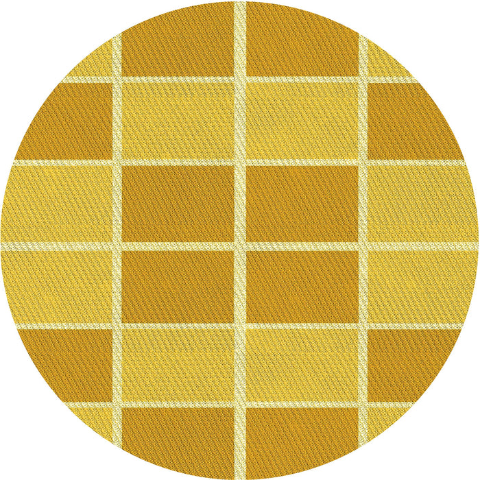 Square Machine Washable Transitional Bright Gold Yellow Rug in a Living Room, wshpat578yw