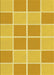 Machine Washable Transitional Bright Gold Yellow Rug, wshpat578yw