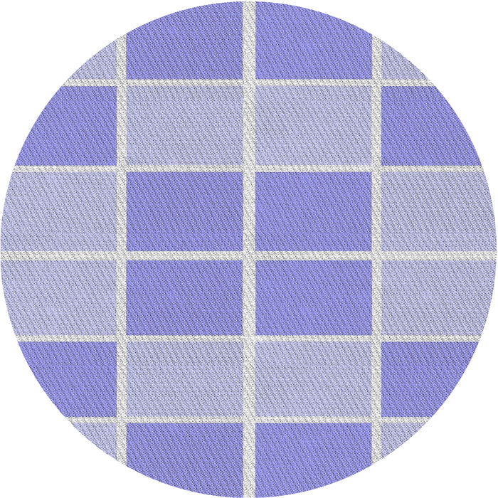 Square Machine Washable Transitional Periwinkle Purple Rug, wshpat578