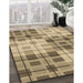 Patterned Brown Rug in Family Room, pat579brn