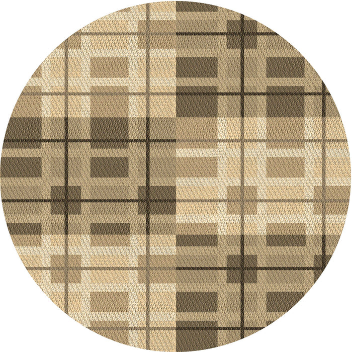 Square Machine Washable Transitional Brown Rug in a Living Room, wshpat579brn