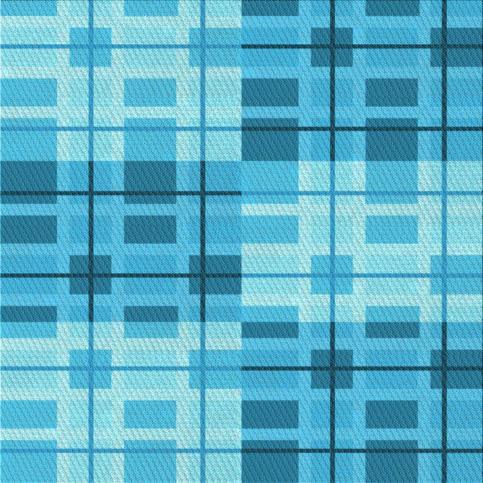 Round Patterned Bright Turquoise Blue Rug, pat579lblu